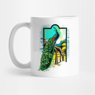 An adorable peacock Mug